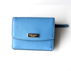 Kate Spade Small Blue Wallet and Card Holder